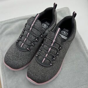 Athletic Works Memory & Odor Control Insoles, Bungee Lace Slip-On Sneakers